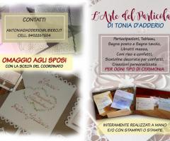 Partecipazioni e Coordinati di Tonia D'Adderio - L'Arte del Particolare
