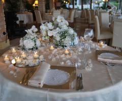 Centrotavola per il ricevimento di nozze a Verona