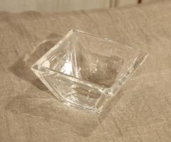 Coppetta quadra in cristallo