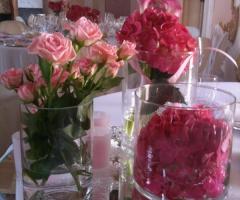 Centrotavola di rose - Amiche della Sposa