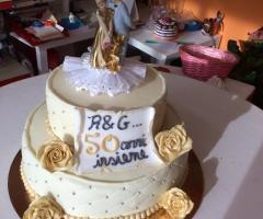 Torta per il 50° anniversario di matrimonio