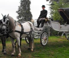 matrimonio carrozza d'epoca