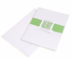 Partecipazioni Con Stile - menu di matrimonio "Begonia"