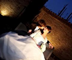 Foto del bacio degli sposi - Fotostudio Pincelli