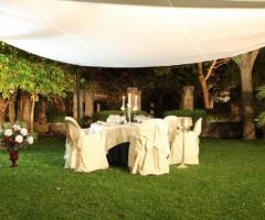 allestimento in giardino