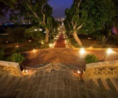 Scalinata d'ingresso a Villa Ramacca