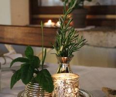 Centrotavola agreste per il matrimonio