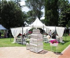 Gazebo esterno per il ricevimento di nozze