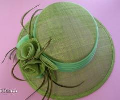 Cappello falda piccola in sisal naturale - Accessori Pamù