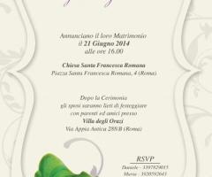 Partecipazione a fisarmonica verticale.