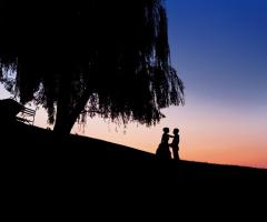 Enrico Ferri Fotografo - Tramonto con gli sposi