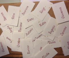 Arti Calligrafiche - Segnaposto personalizzati