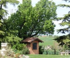 Romantico giardino della villa