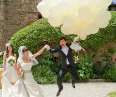 Un modo originale per partire per il viaggio di nozze.