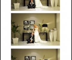 Foto artistica degli sposi