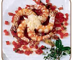 Tortino di mazzancolle dello chef Nello Cardillo