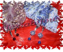 Foulard fantasia vari colori tessuto leggero, sia coprispalle elegante che foulard