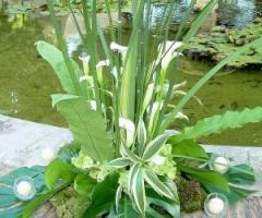 Allestimento floreale per il ricevimento di matrimonio