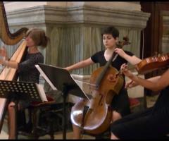 Violino, violoncello e arpa