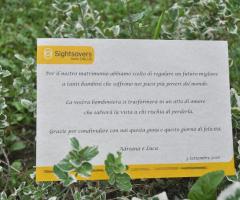Sightsavers Italia Onlus - Esempio di pergamena solidale