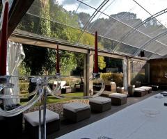 Crystal garden allestito per un aperitivo di nozze