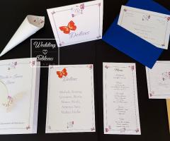 Wedding & Tableau design - Esempio coordinato tema farfalle