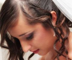 Foto della sposa a casa