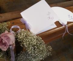 Decorazione libretto messa per il matrimonio