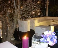 Allestimento per il ricevimento di matrimonio