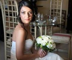Ritratto sposa con bouquet