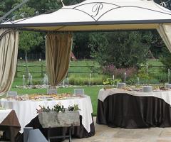 Allestimento sotto il gazebo