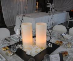 Centrotavola di camdele per il matrimonio