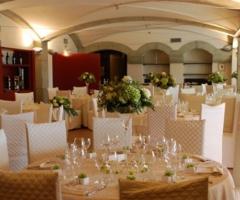 Sala allestita per i ricevimenti di nozze