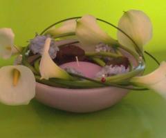 Composizione floreale di calle per il matrimonio