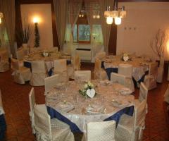 sala allestita per ricevimento