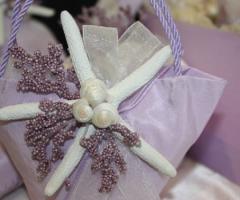 Sacchetto per i confetti con stella marina