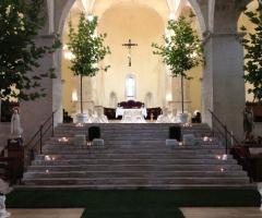 Allestimento della chiesa