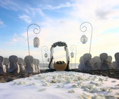 beach wedding ceremony - biancobouquet.it