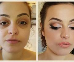 Monica Schiraldi Trucco Sposa - Prova trucco prima e dopo