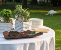 Allestimento per le nozze a Parco Gambrinus