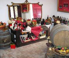 L'acetaia allestita per il ricevimento nuziale