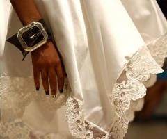 Atelier Alfina - Un particolare dell'abito da sposa