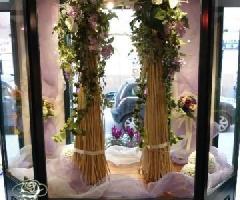 Addobbo vetrina I Fiori di Franca