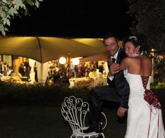 Foto sposi giardino location