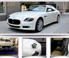 Maserati Quattroporte GTS  Bianca - MD-Deluxe Wedding Agency