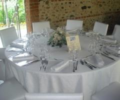 Tavoli del ricevimento di matrimonio