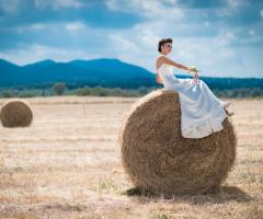 La sposa nei campi di grano -  Alessio Cola Fotografo