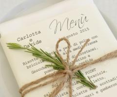Cascina Spiga D'Oro - Il mnù del ricevimento