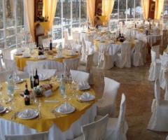 Sala interna per il ricevimento di matrimonio