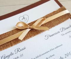 Wedding & Tableau design - Partecipazione shabby